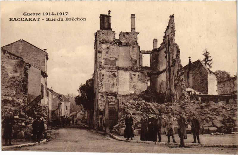 Carte postale ancienne Baccarat Rue du Brechon à Baccarat