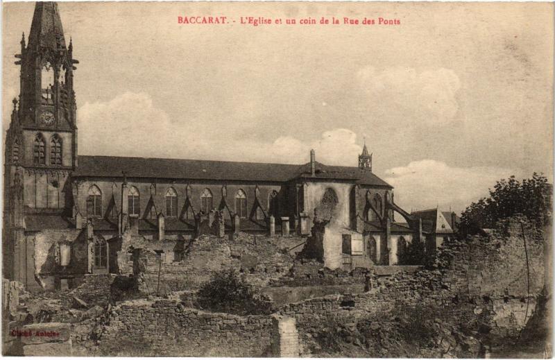 Carte postale ancienne Baccarat Eglise à Baccarat