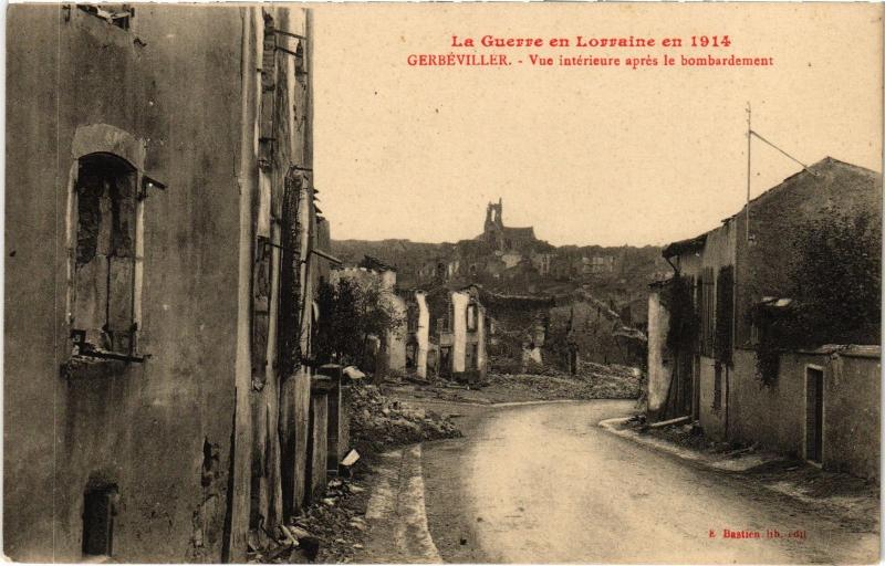 Carte postale ancienne Gerbeviller vue interieure