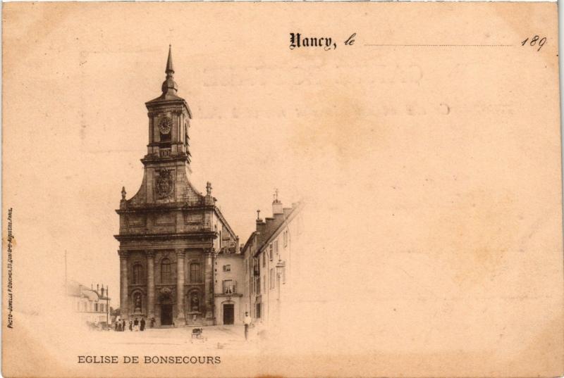 Carte postale ancienne Nancy Eglise de Bonsecours à Nancy