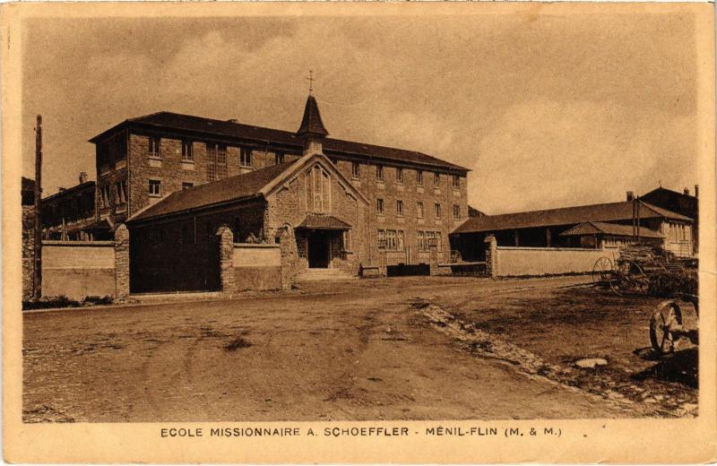 Carte postale ancienne Menil Flin Ecole Missionnaire