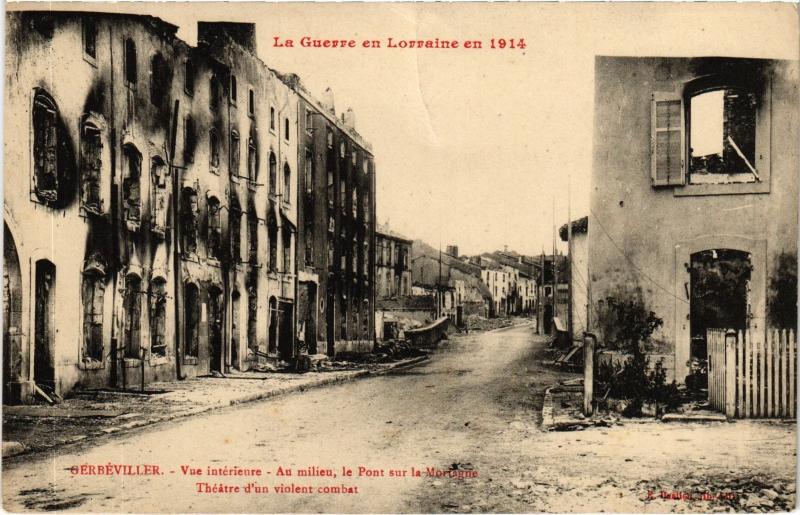 Carte postale ancienne Gerbeviller vue interieure