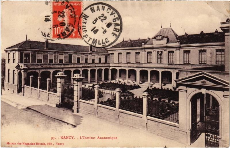 Carte postale ancienne Nancy Institut Anatomique à Nancy