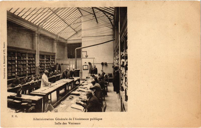 Carte postale ancienne Administration Generale Salle des Visiteurs