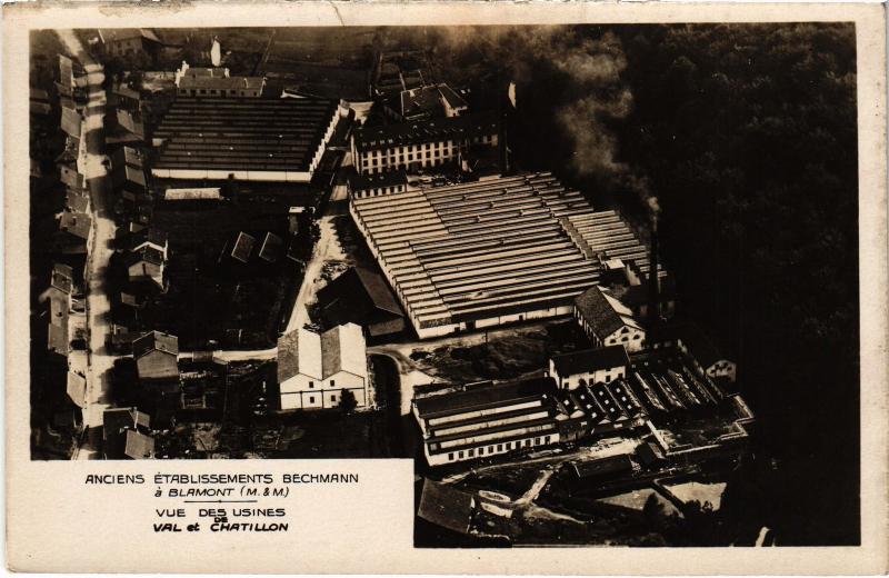 Carte postale ancienne Blamont Etablissements Bechmann