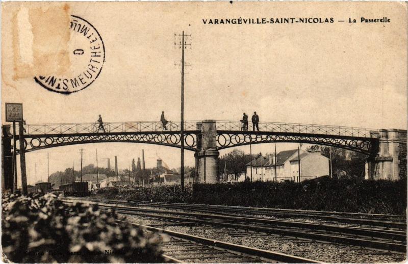 Carte postale ancienne Varangeville la Passerelle