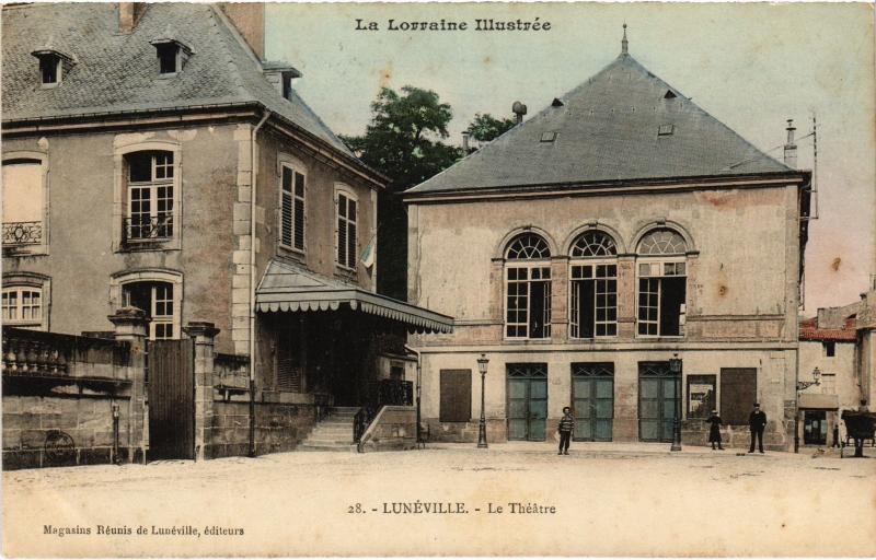 Carte postale ancienne Luneville le Theatre
