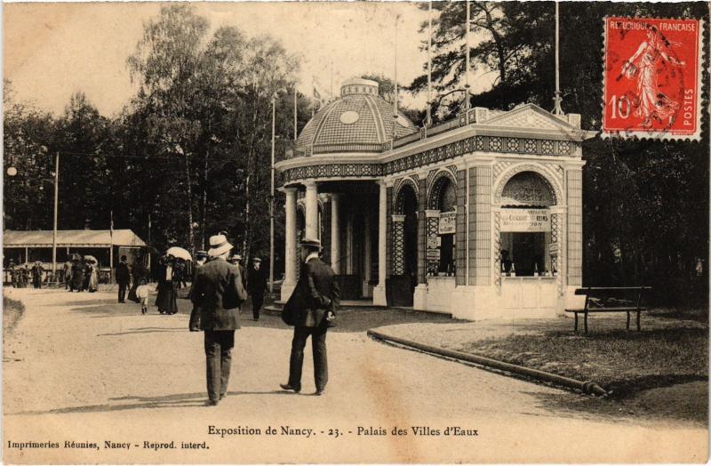 Carte postale ancienne Nancy Palais des Villes d'Eaux à Nancy