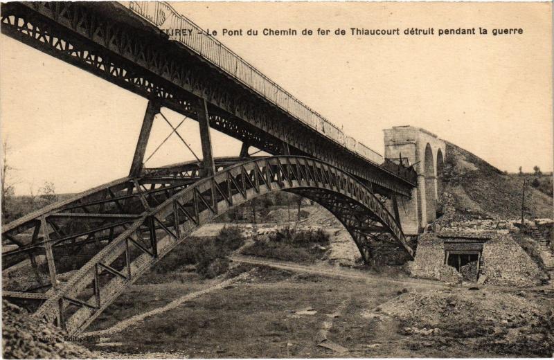 Carte postale ancienne Flirey Pont du Chemin de fer à Flirey