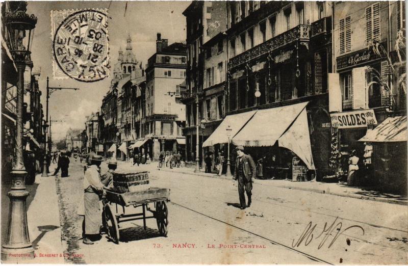 Carte postale ancienne Nancy Point Central à Nancy