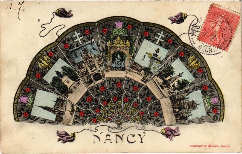 Carte postale ancienne Nancy souvenir à Nancy