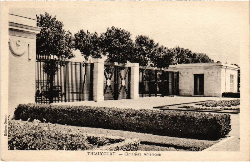 Carte postale ancienne Thiaucourt Cimetiere Americain