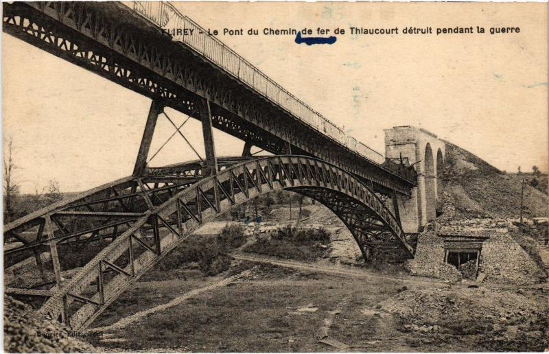 Carte postale ancienne Flirey Pont du Chemin de fer à Flirey