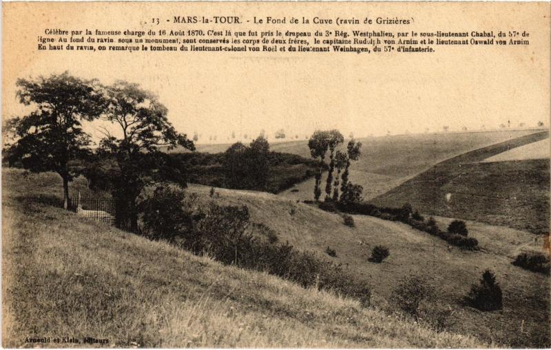 Carte postale ancienne Mars la Tour Fond de la Cuve à Mars-la-Tour
