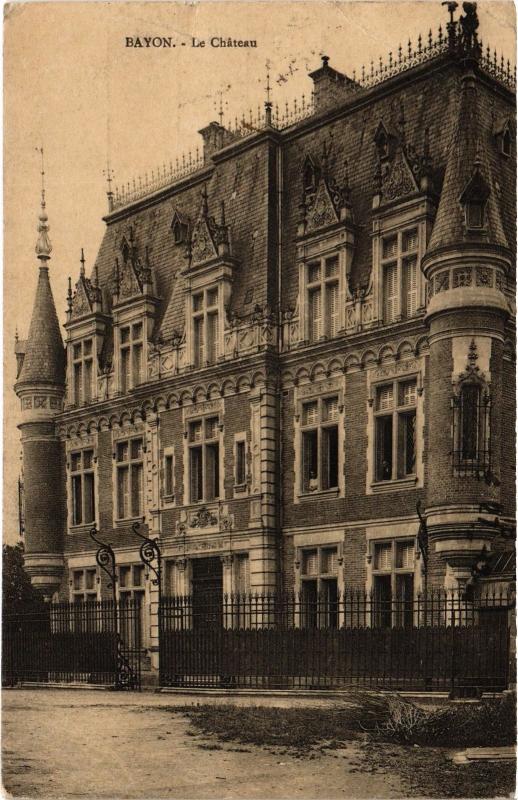 Carte postale ancienne Bayonville le chateau à Bayon