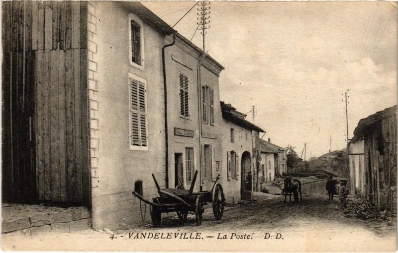 Carte postale ancienne Vandeleville la poste