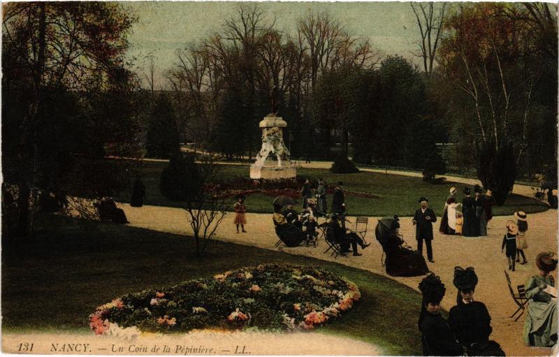 Carte postale ancienne Nancy un coin de la Pepiniere à Nancy