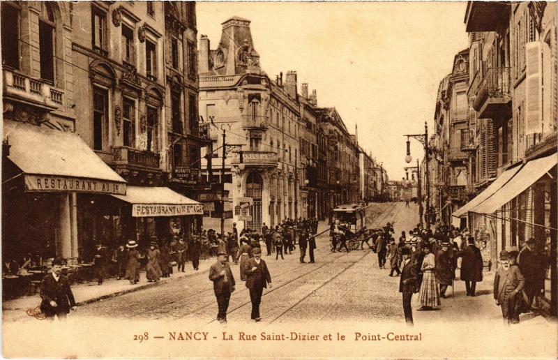Carte postale ancienne Nancy Rue Saint-Dizier à Nancy