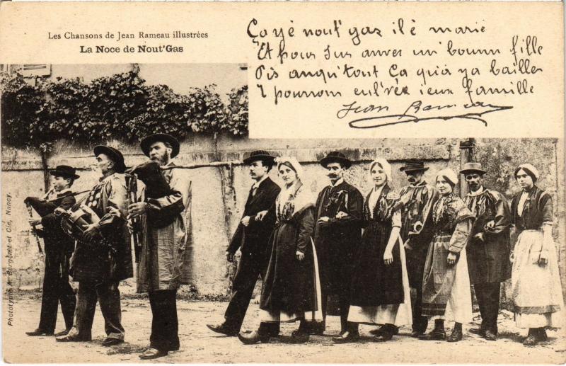 Carte postale ancienne La Noce de Nout Gas