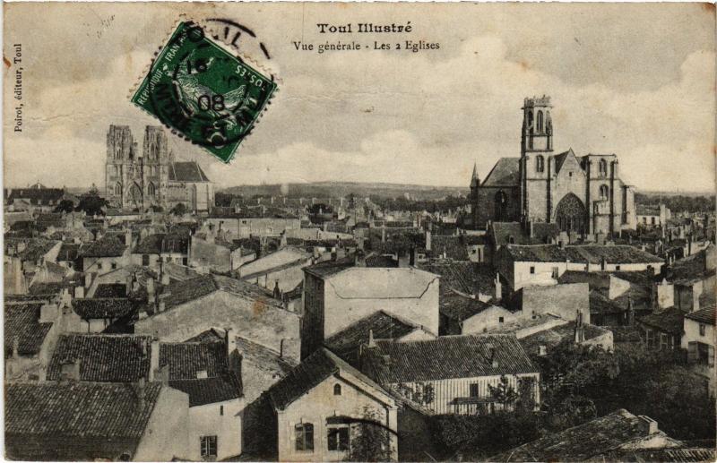 Carte postale ancienne Toul vue generale