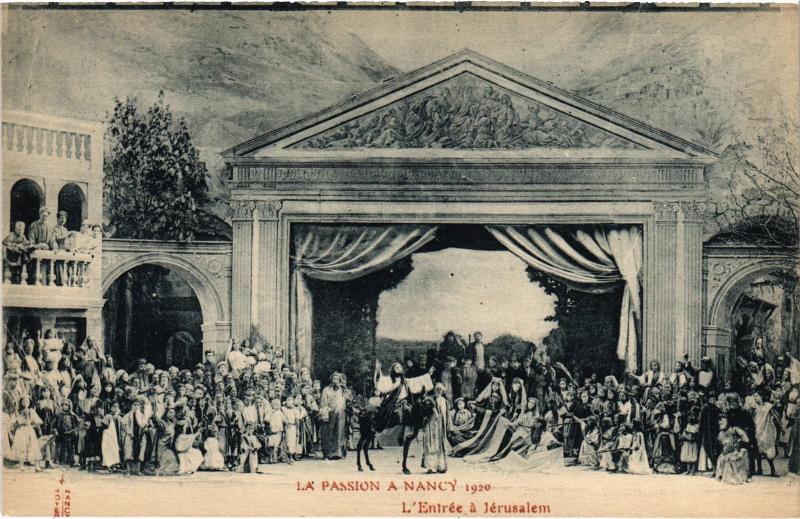 Carte postale ancienne La Passion a Nancy à Nancy