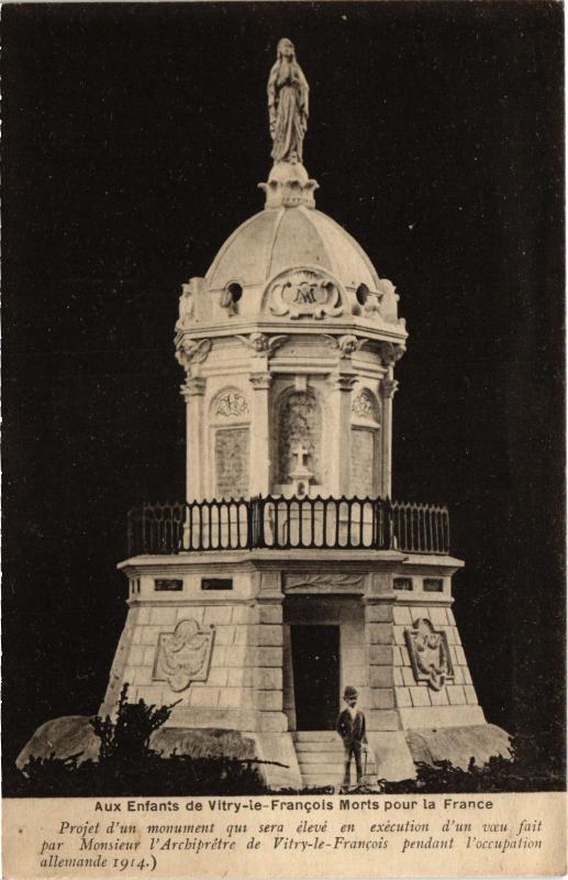Carte postale ancienne Vitry Aux Enfants de Morts