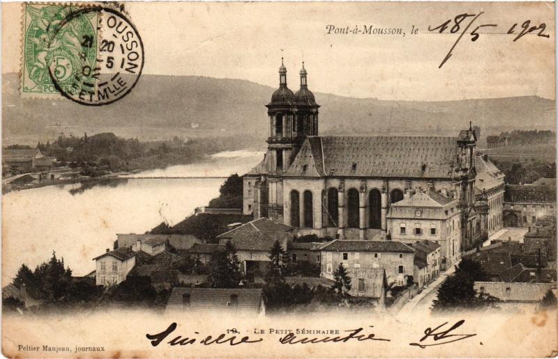 Carte postale ancienne Pont a Mousson Petit Seminaire à Mousson