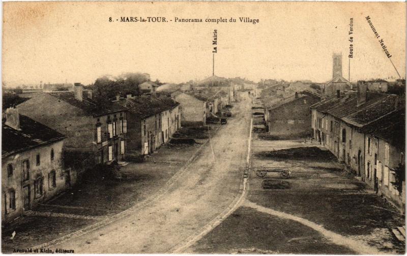 Carte postale ancienne Mars la Tour panorama à Mars-la-Tour