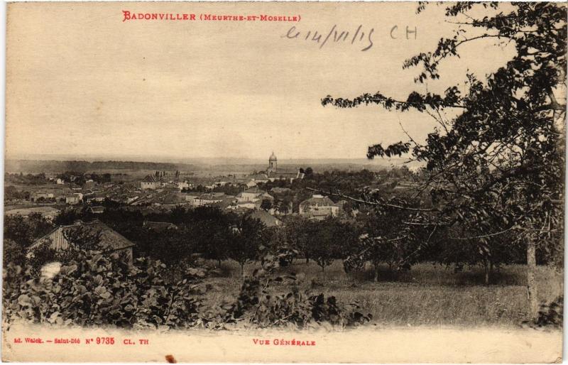 Carte postale ancienne Badonviller vue generale à Badonviller