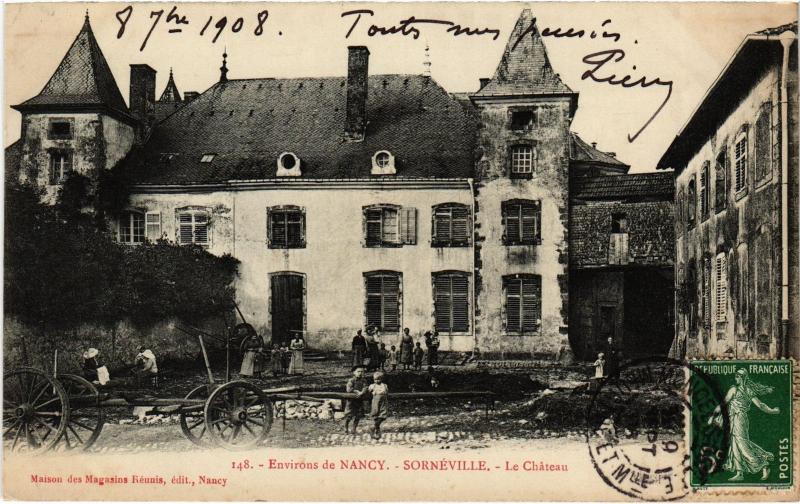 Carte postale ancienne Sorneville le chateau