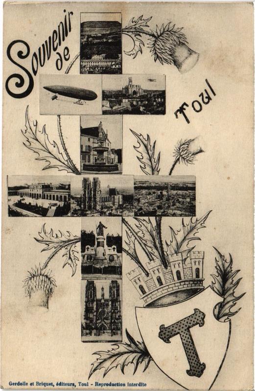 Carte postale ancienne Toul souvenir