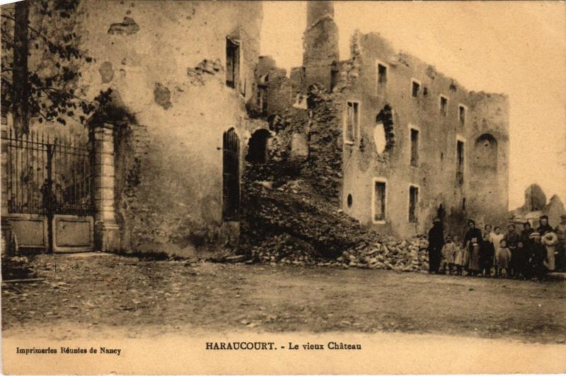 Carte postale ancienne Haraucourt le chateau à Haraucourt