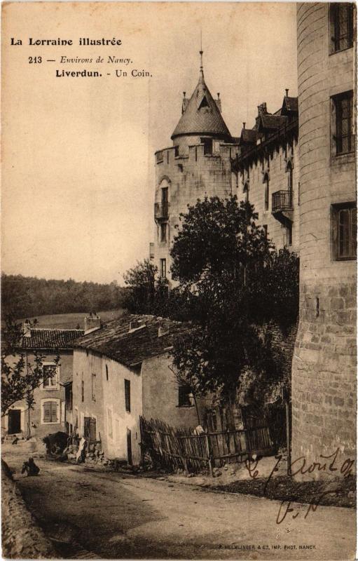 Carte postale ancienne Liverdun un coin à Liverdun