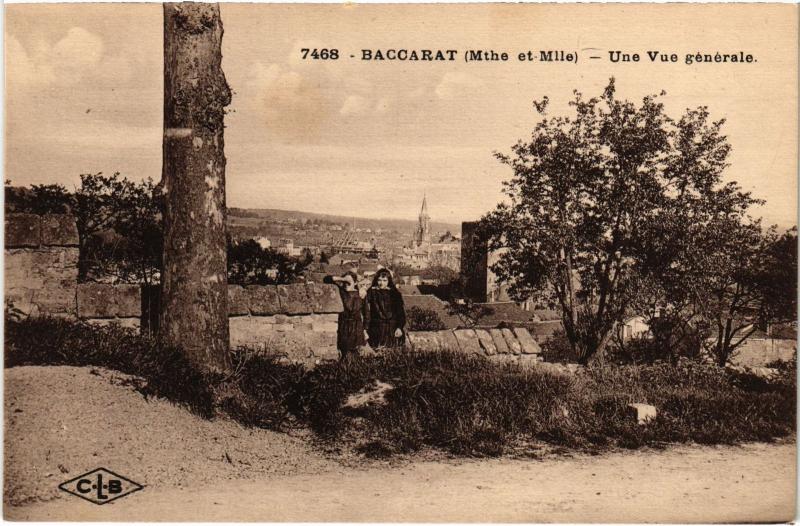 Carte postale ancienne Baccarat vue generale à Baccarat