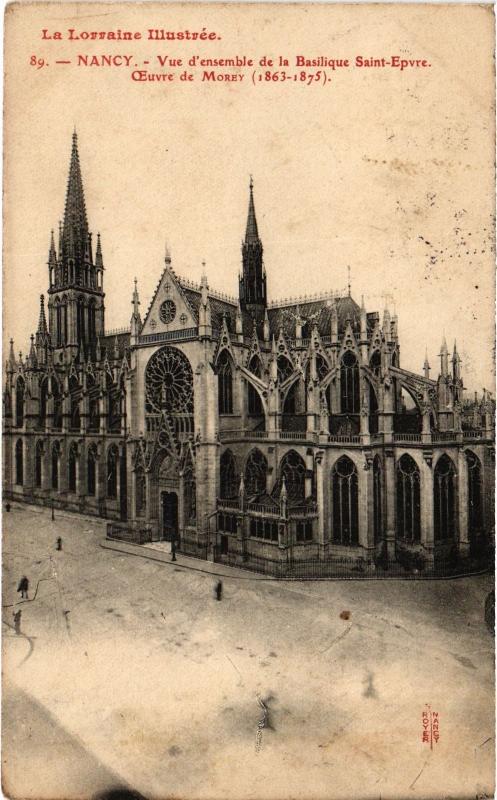 Carte postale ancienne Nancy Basilique Saint-Epvre à Nancy