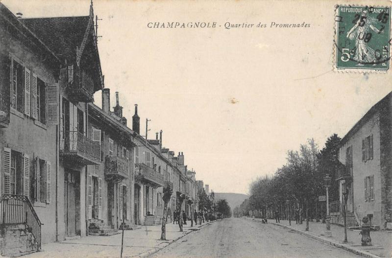 Carte postale ancienne Champagnole - Quartier Des Promenades à Champagnole