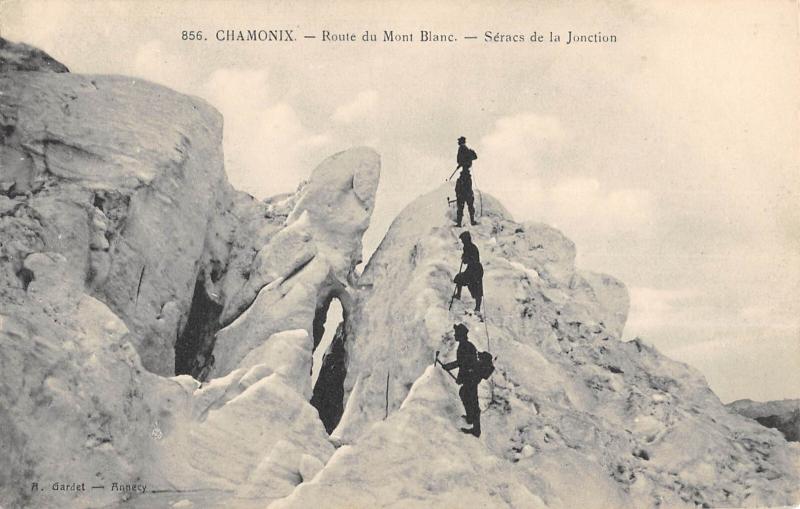 Carte postale ancienne Chamonix - Route Du Mont Blanc - Seracs De La Jonction