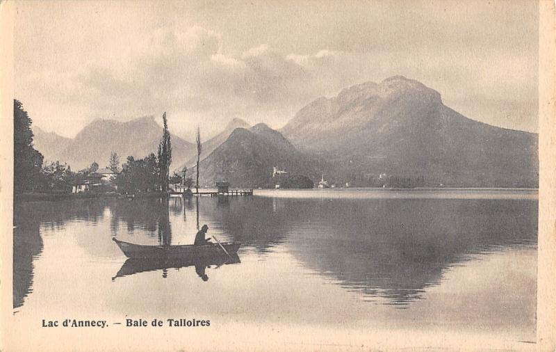 Carte postale ancienne Lac D'Annecy - La Baie De Talloires à Annecy