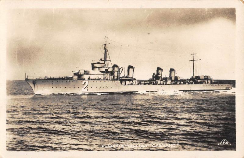 Carte postale ancienne Marine - Contre Torpilleur Cassard