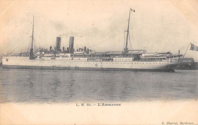 Carte postale ancienne Marine - Paquebot - S.S. Amazone