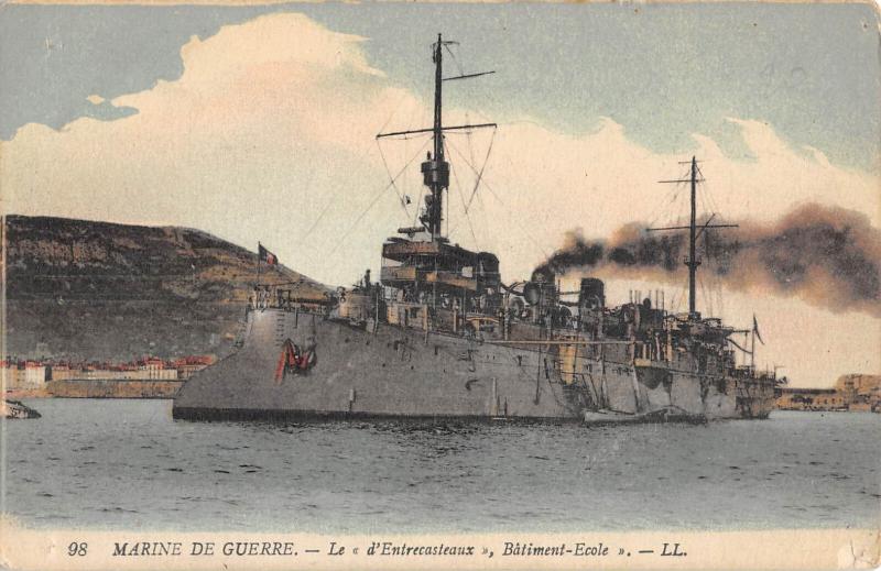 Carte postale ancienne Marine De Guerre - Le D'Entrecasteaux - Batiment Ecole