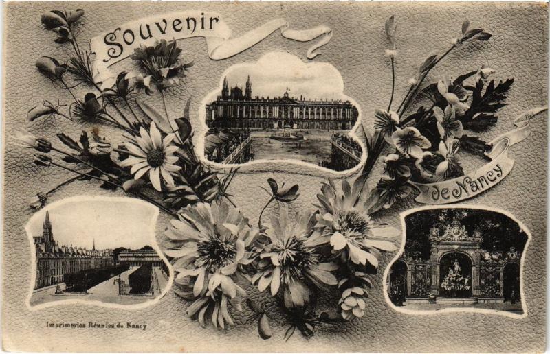 Carte postale ancienne Nancy souvenir à Nancy