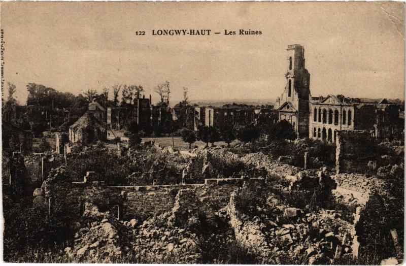 Carte postale ancienne Longwy les Ruines à Longwy