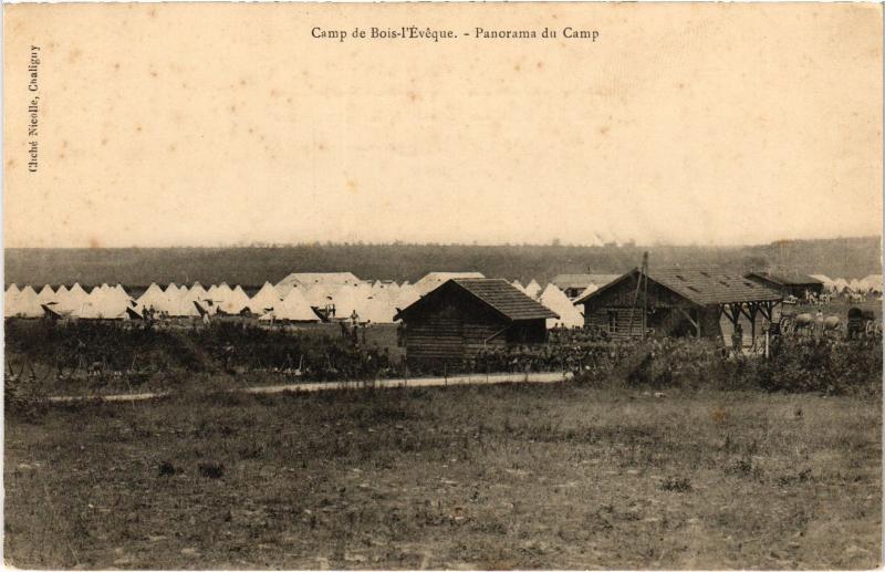 Carte postale ancienne Camp de Bois l'Eveque