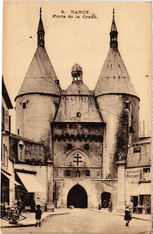 Carte postale ancienne Nancy Porte de la Craffe à Nancy
