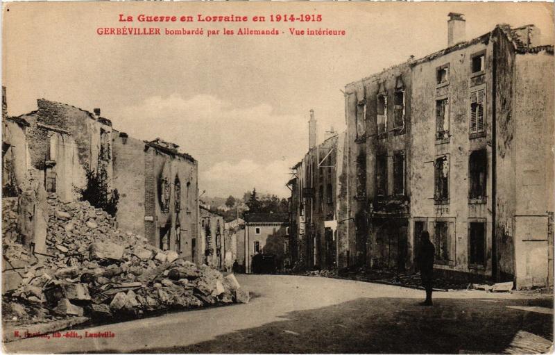 Carte postale ancienne Gerbeviller vue interieure