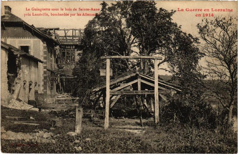 Carte postale ancienne La Guinguette sous le bois de Sainte-Anne