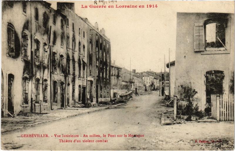 Carte postale ancienne Gerbevillers vue interieure