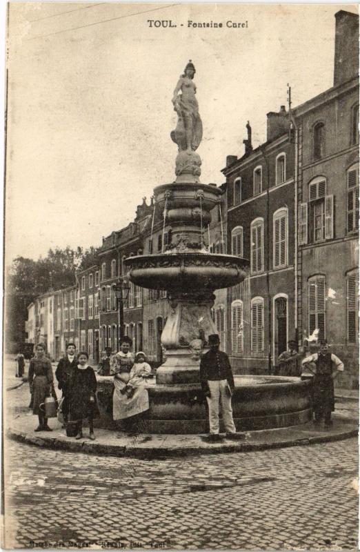 Carte postale ancienne Toul Fontaine Curel