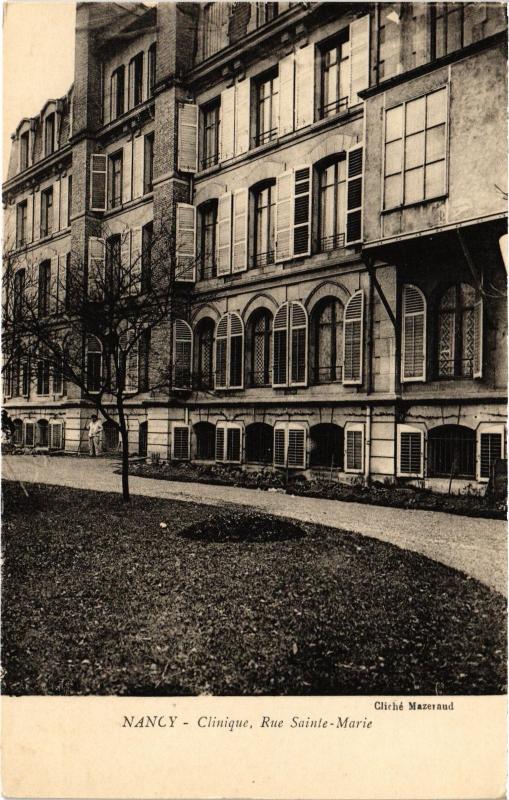 Carte postale ancienne Nancy Clinique à Nancy
